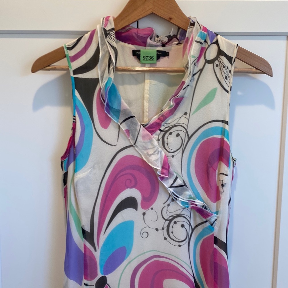 Adrienne Vittadini watercolor dress
